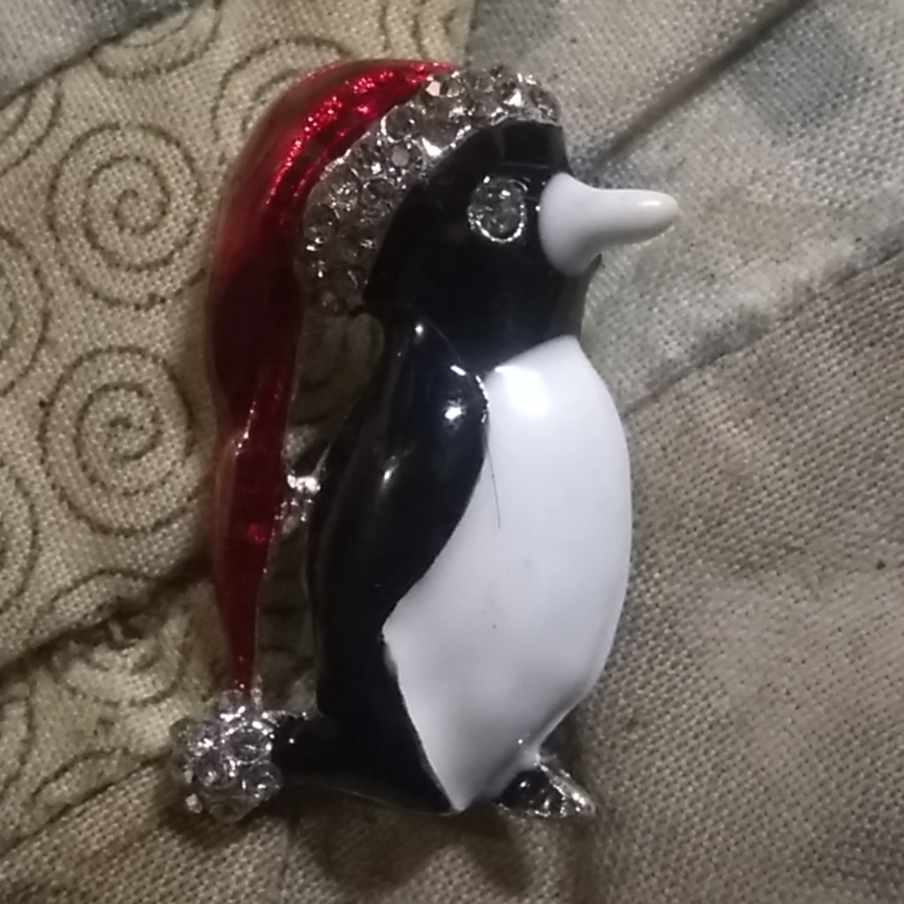Adorable Christmas penguin